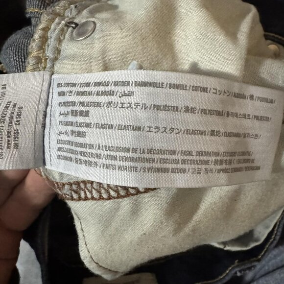 Hollister Jeans Mens 28x30 Blue Classic Straight Leg Dark Wash Denim Stretch - Picture 6 of 12